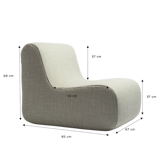 La Chauffeuse Cocotte.Ecru/vert