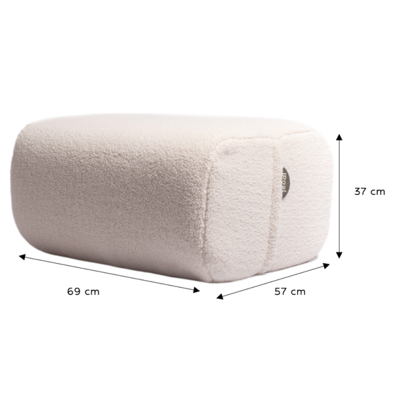 Le Pouf Schuss.Ecru