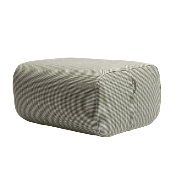 Le Pouf Cocotte.Ecru/vert