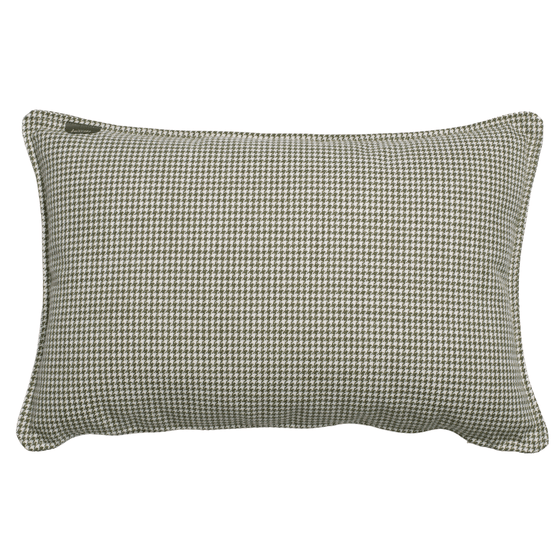The Cocotte Cushion.Ecru/green.60x40 