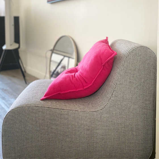 La Chauffeuse Cocotte.Ecru/noir