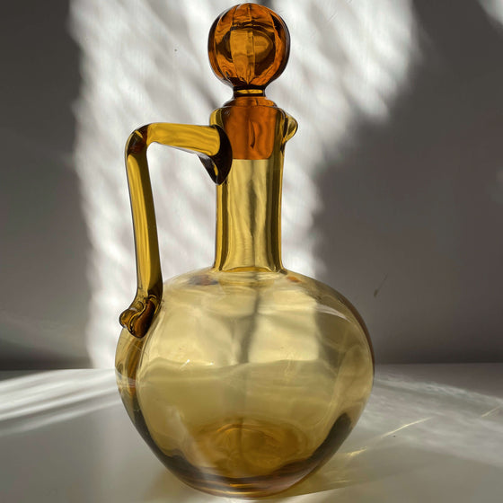 Amber Glass Carafe