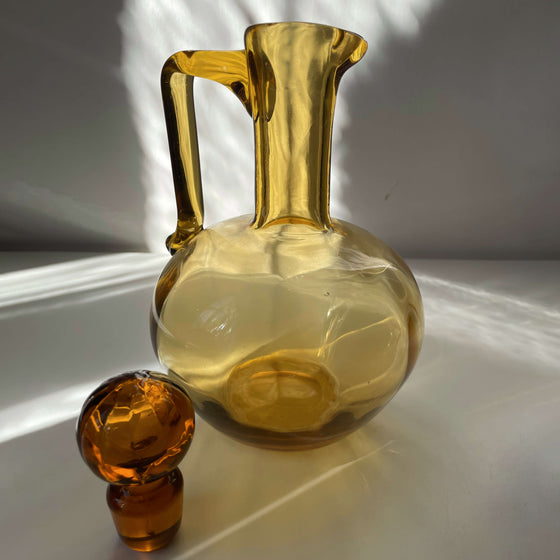 Amber Glass Carafe