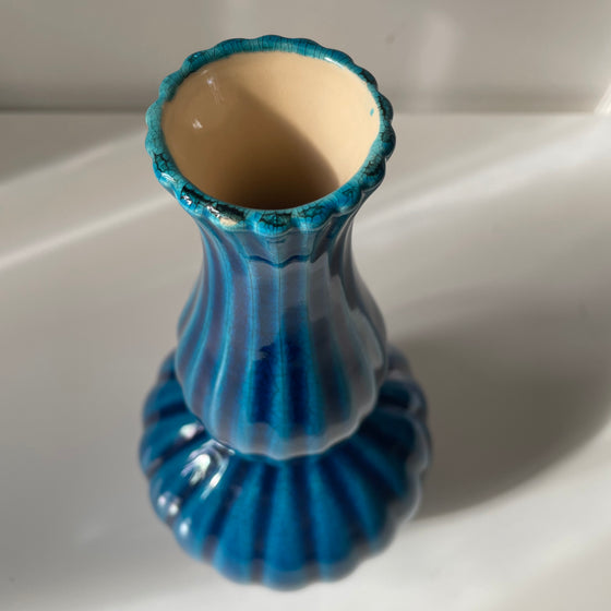 Cracked ceramic vase